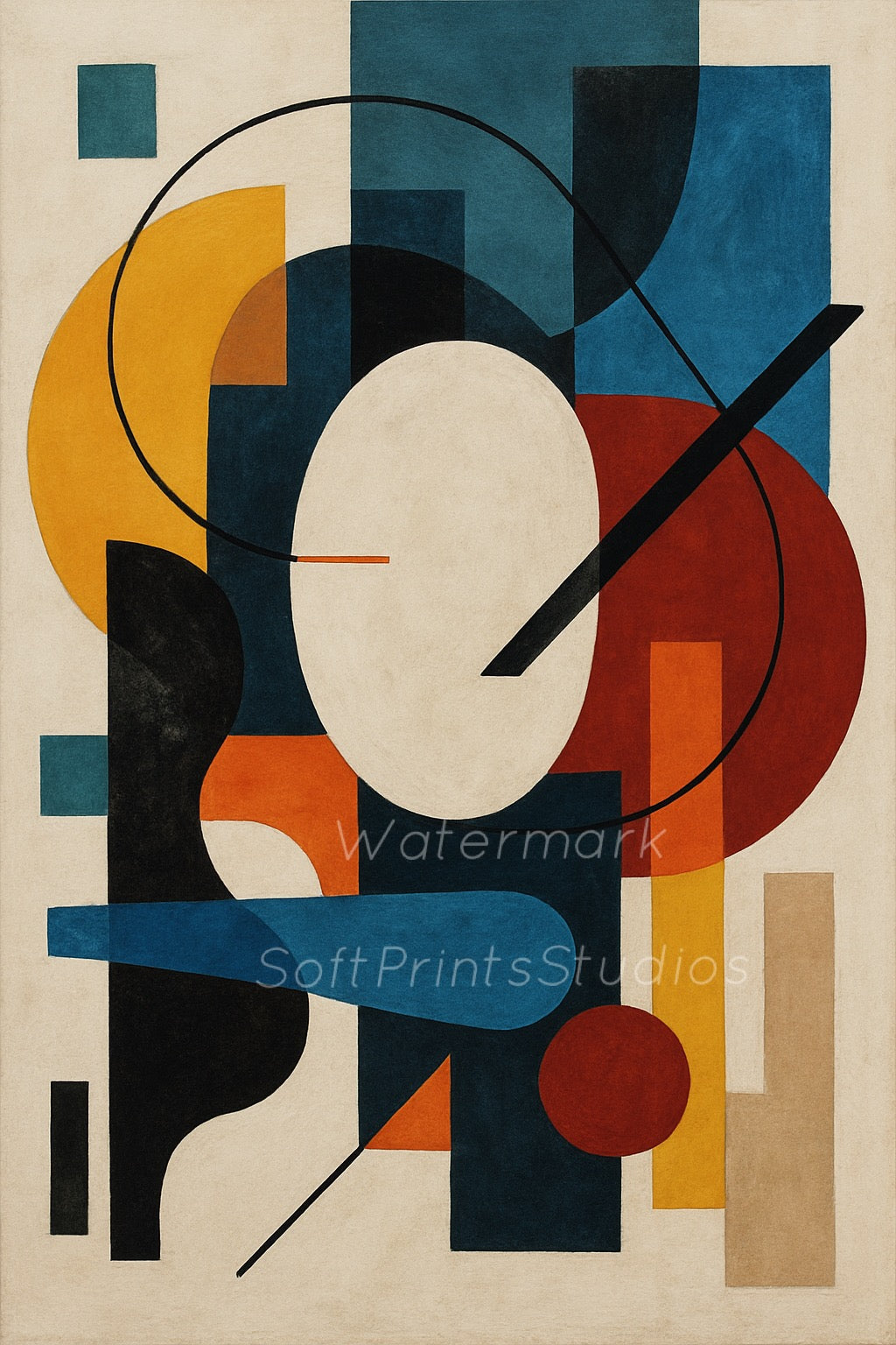 Bold Modern abstract painting