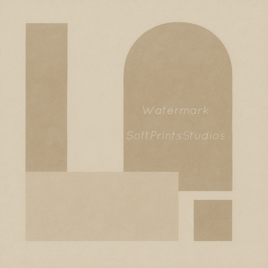 Minimalist geometric style wall art