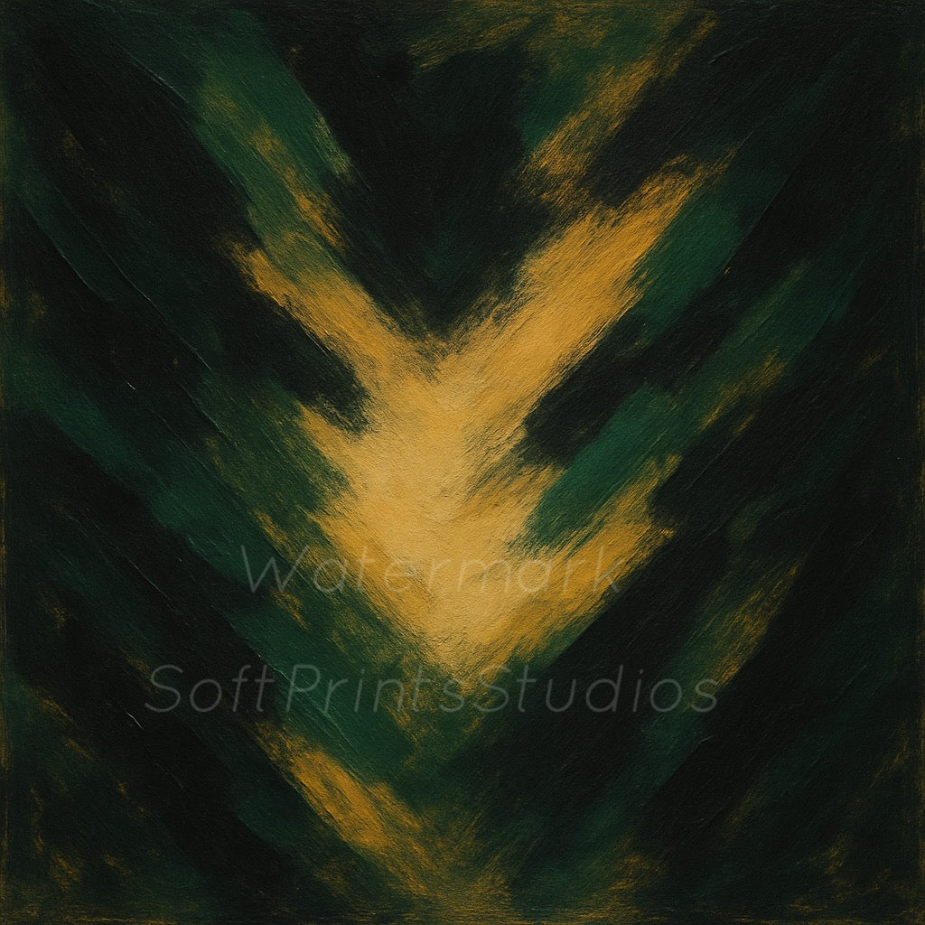 Moody abstract brushstroke Wall art