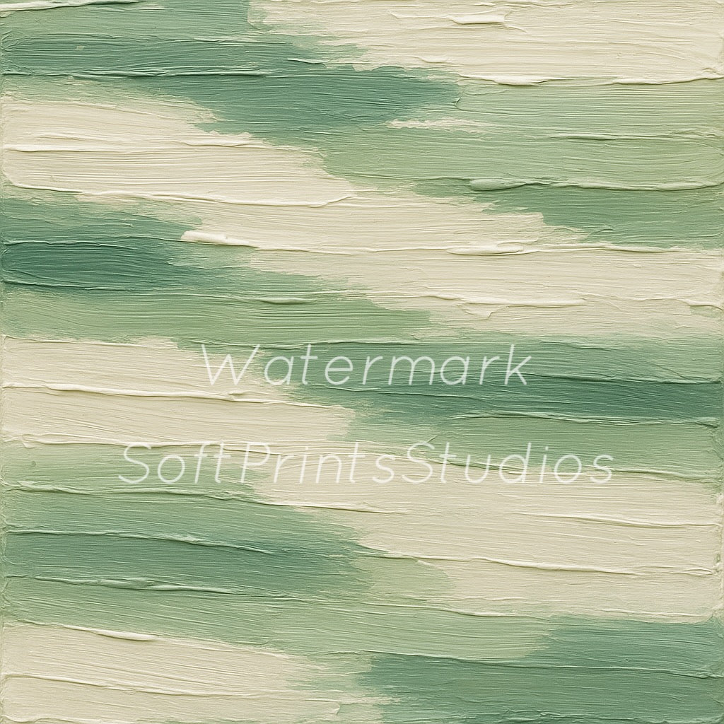 Minimalist green abstract wall art