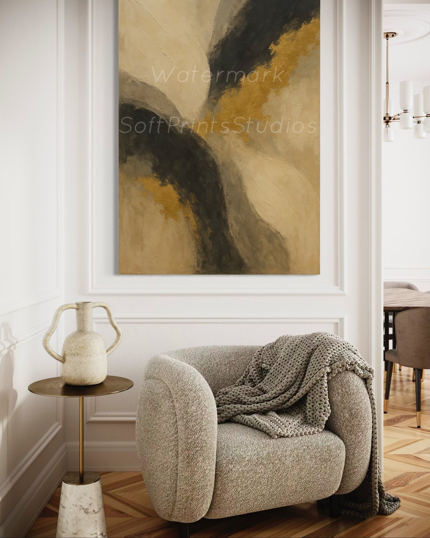 Minimalist contemporary wall art design