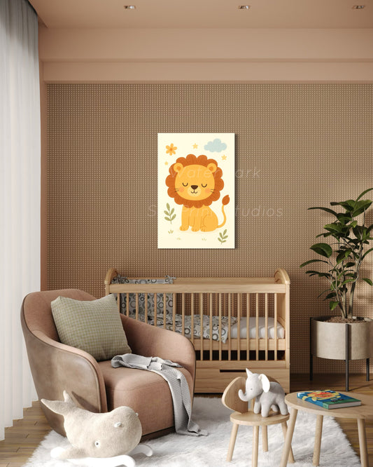 Lion nursery wall art