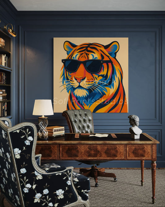 Pop art tiger print