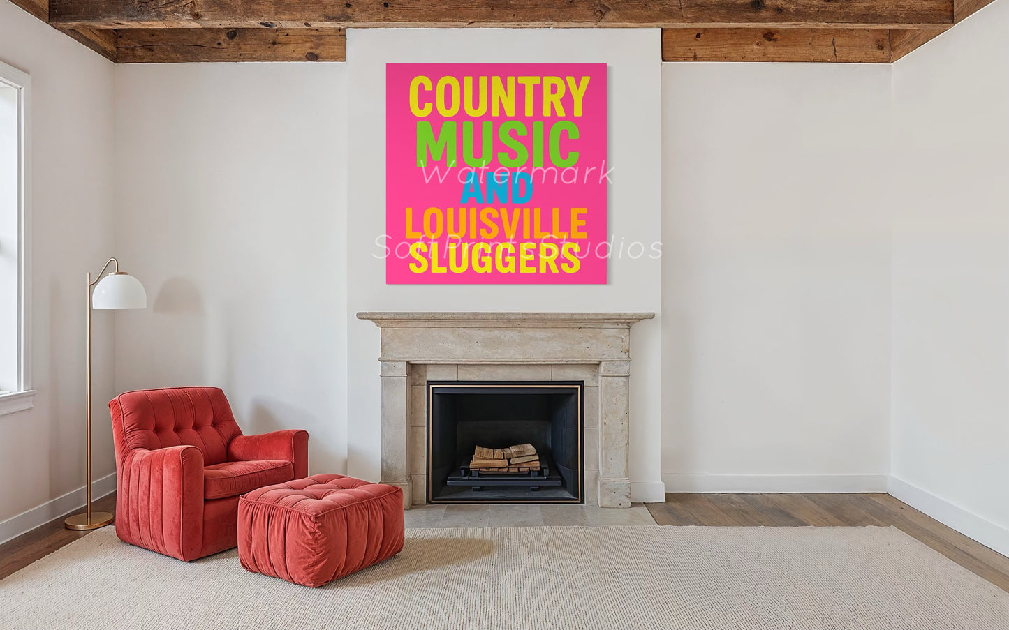 country inspired colorful  Wall art
