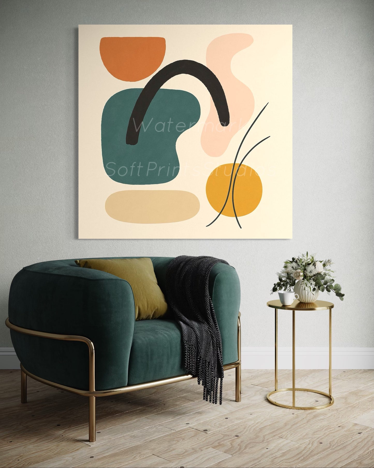 Modern abstract wall art