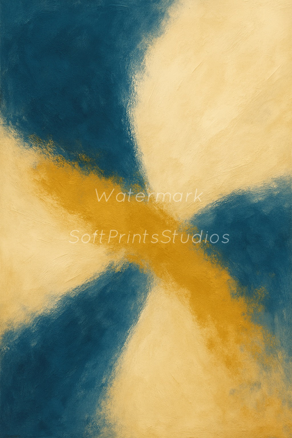 Blue abstract Wall art