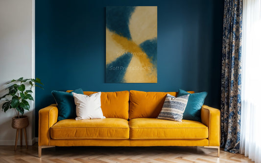 Blue abstract Wall art