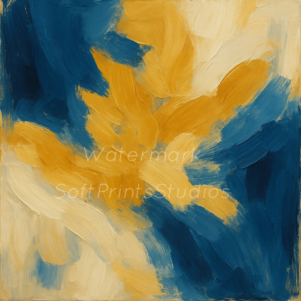 Abstract brushstroke Wall art