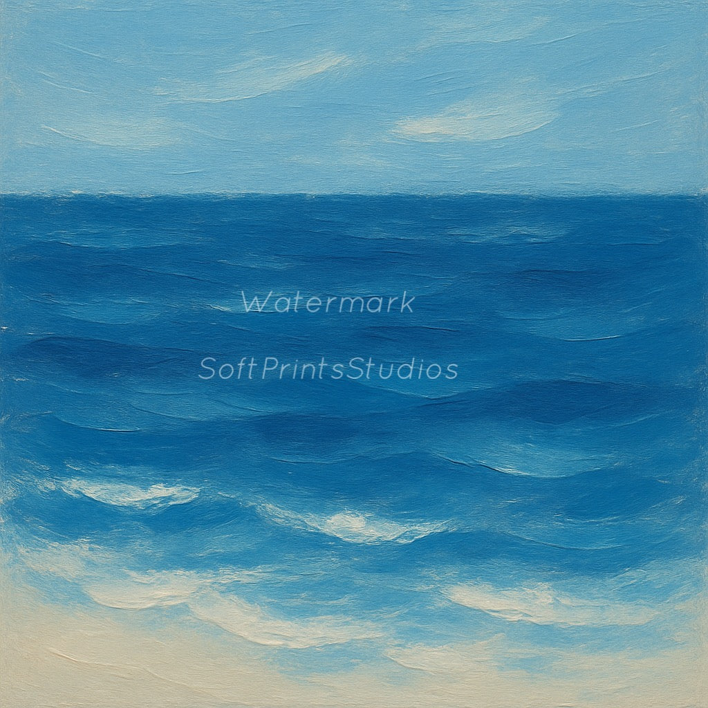 Serene ocean painting