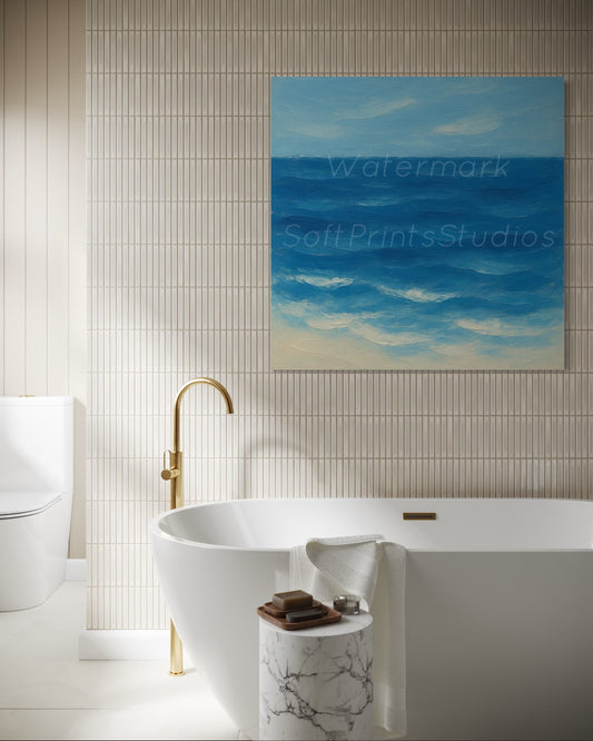 Serene ocean painting