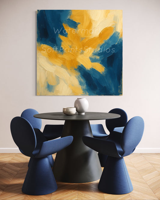 Abstract brushstroke Wall art