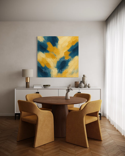 Modern abstract brushstroke Wall art