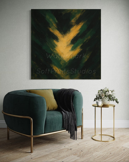 Moody abstract brushstroke Wall art