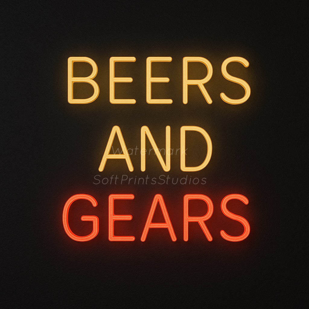 Neon wall sign art