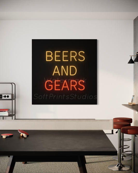 Neon wall sign art