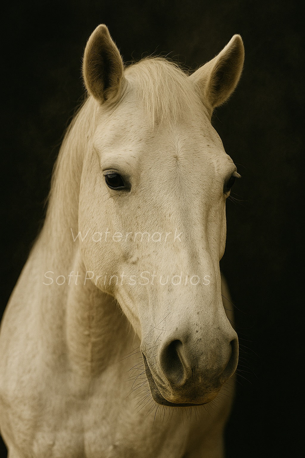 White Horse Portrait
