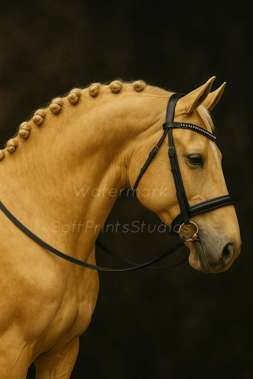 Dressage Horse portrait