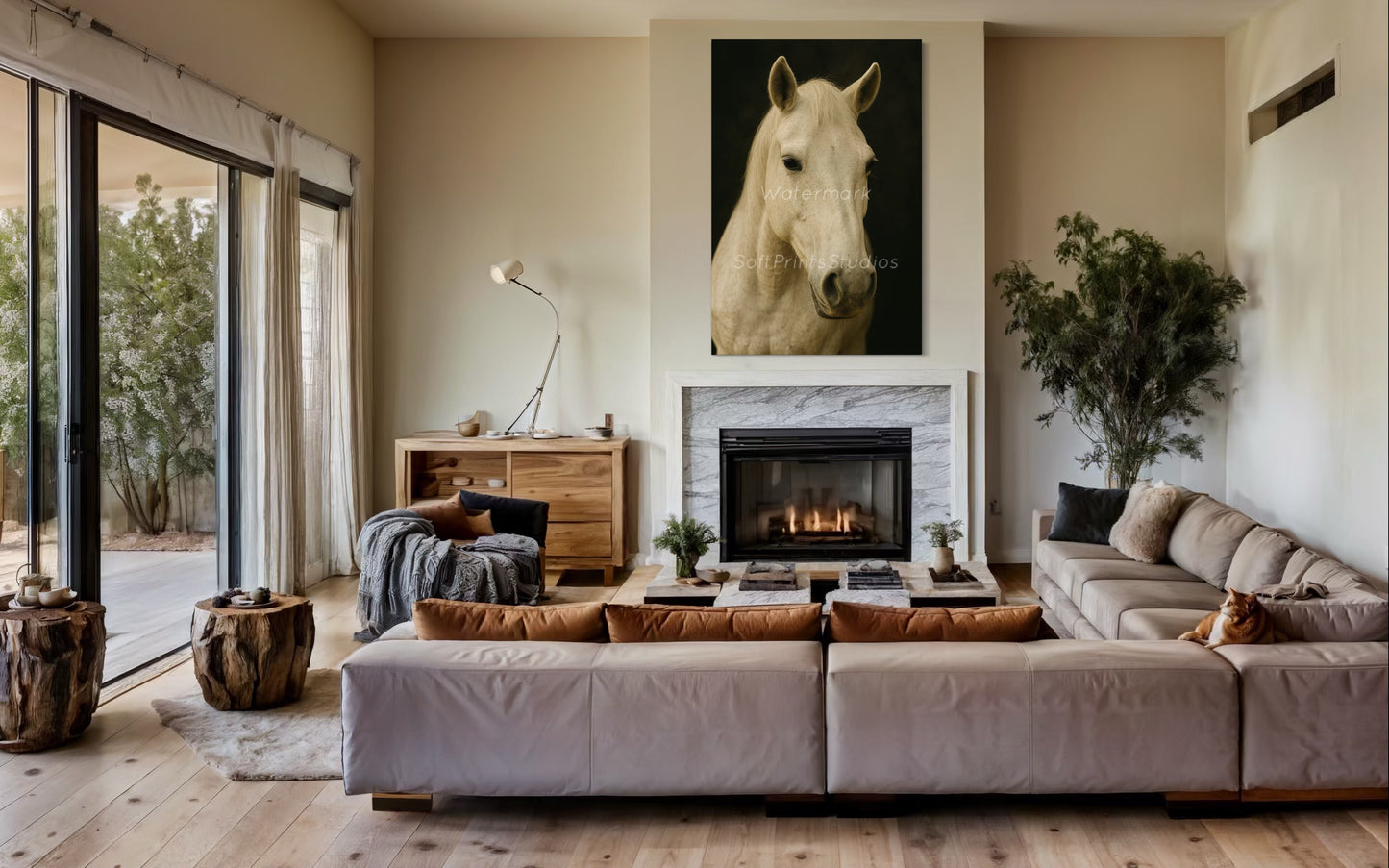 White Horse Portrait