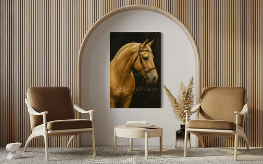 Palomino Horse Portrait