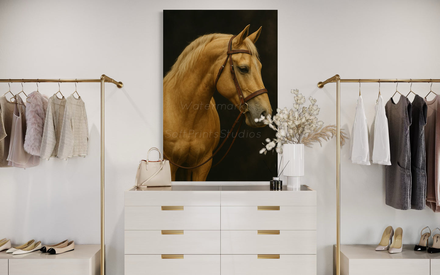 Palomino Horse Portrait