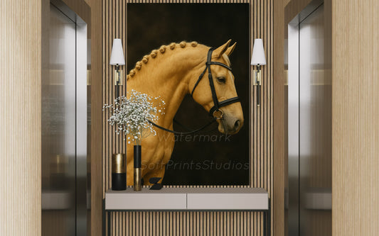 Dressage Horse portrait
