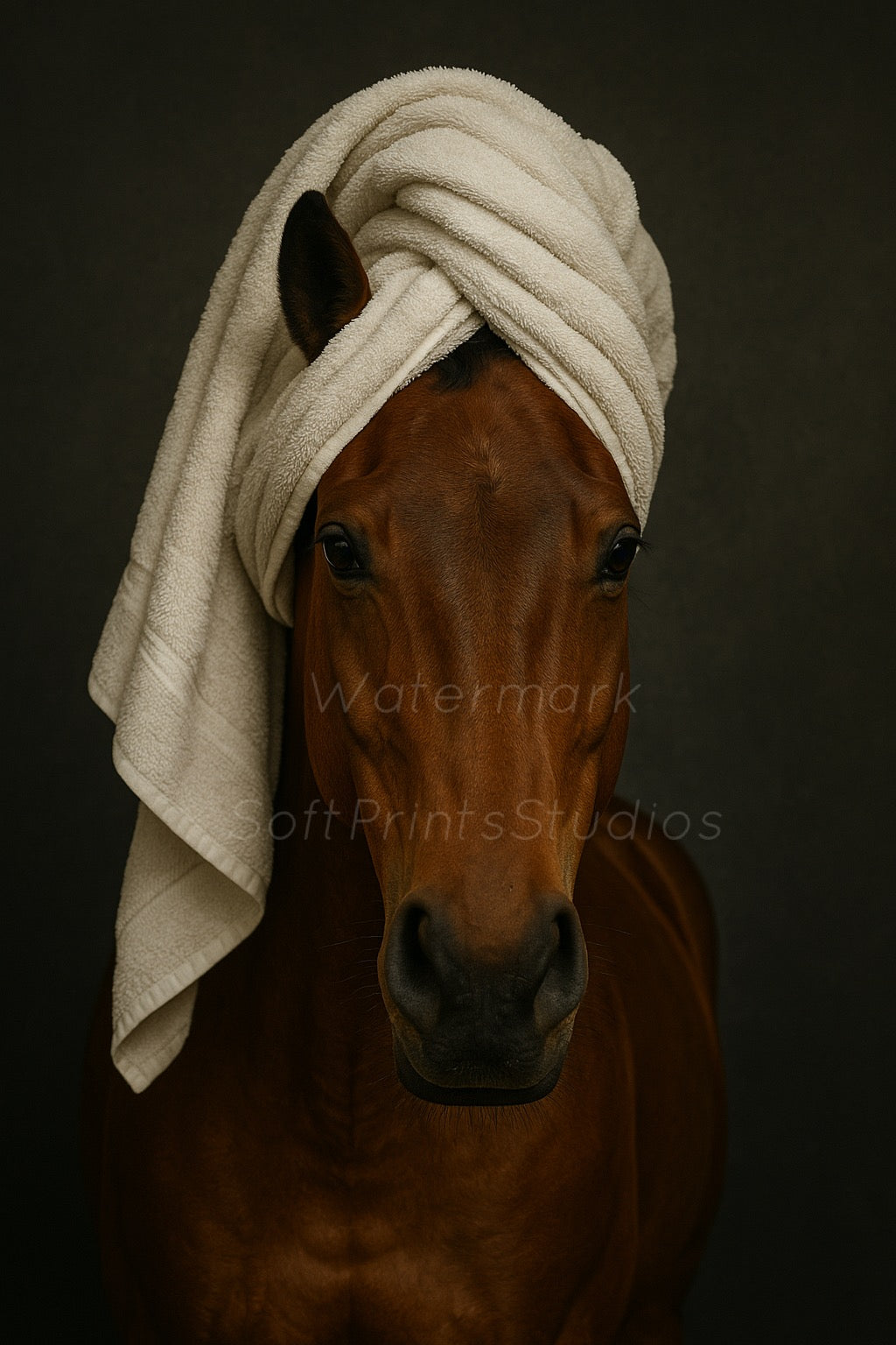 Fun Horse bath portrait